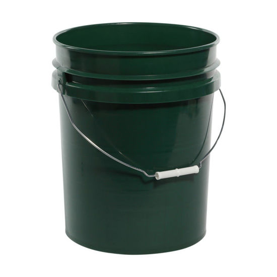 Picture of 5 Gallon Green HDPE Open Head Pail, UN Rated