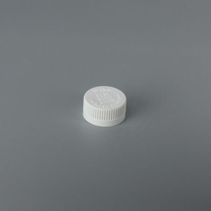 Picture of 28-400 White PP Child Resistant Cap with ISPVC (Heat Seal For PET/PV)