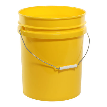 6 Gallon White HDPE Open Head Pail, UN Rated. Pipeline Packaging