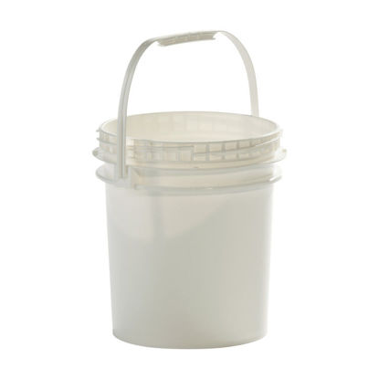 Picture of 2.5 Gallon White HDPE Open Head Pail, UN Rated