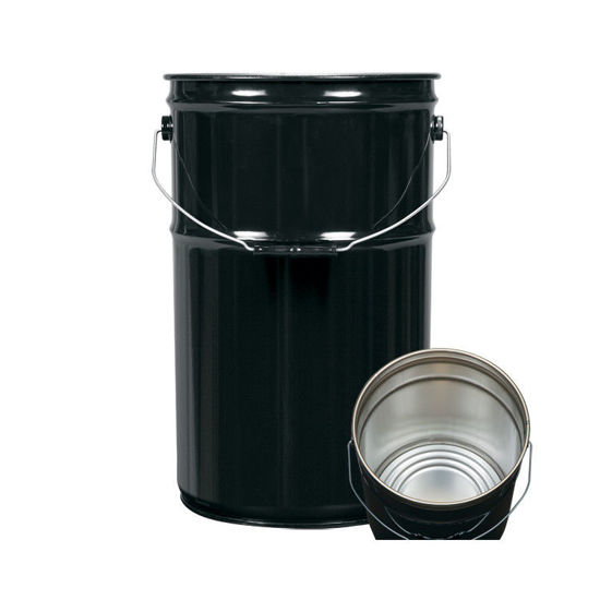 Picture of 7 Gallon Black Open Head Pail, Rust Inhibited, UN Rated