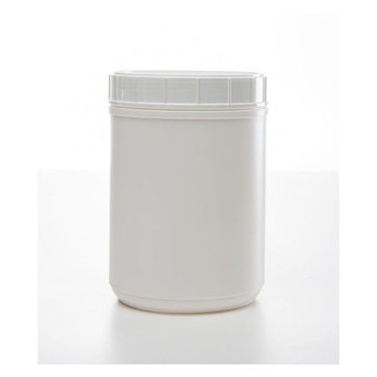 Picture of 55 oz White HDPE Triple Thread Canister, 120 mm, 64 Gram