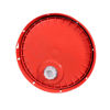 Picture of Red HDPE Tear Tab Cover with Plastic Spout for 20 Liter Pails