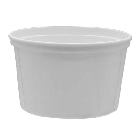 Picture of 16 oz White HDPE Tub