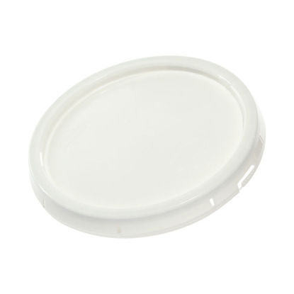 Picture of White HDPE Tear Tab Cover for 3.5 - 6 Gallon Pails