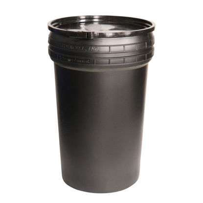 Picture of 55 Gallon Black Plastic Nestable Drum, 1H2/Y100/S & 1H2/X80/S