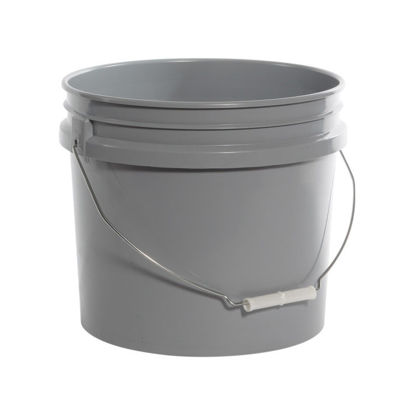 Picture of 3.5 Gallon Gray HDPE Open Head Pail, UN Rated