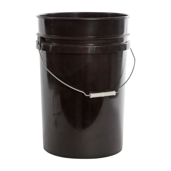Picture of 6 Gallon Black HDPE Open Head Pail, UN Rated