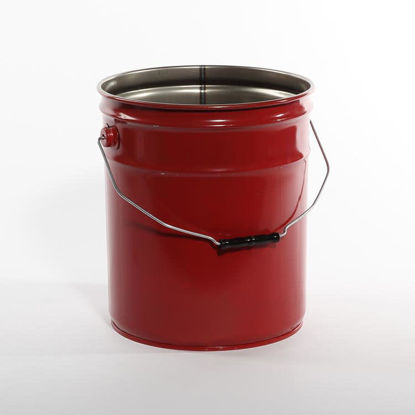 Picture of 5 Gallon Red Open Head Pail, Rust Inhibited