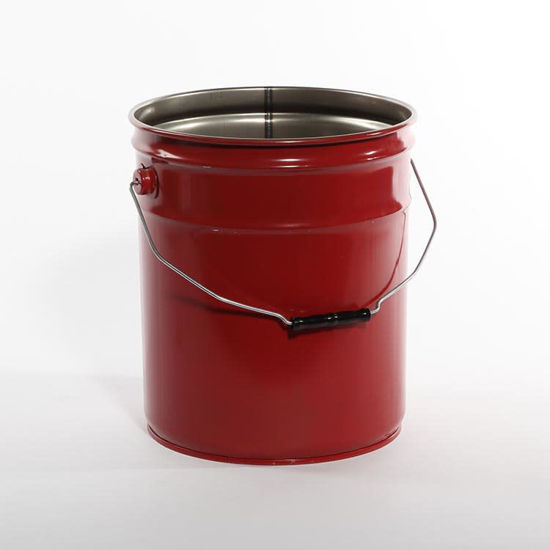 Picture of 5 Gallon Red Open Head Pail, Rust Inhibited