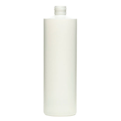 Picture of 4 oz White HDPE Cylinder Styleline, 24-410, 12 Gram