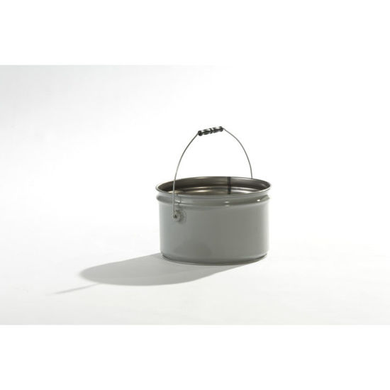 2.5 Gallon Black Open Head Steel Pail (24 Gauge), UN Rated, Unlined (S3  Series)