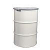 Picture of 55 Gallon White Steel Open Head with Crimp On Cover, Unlined