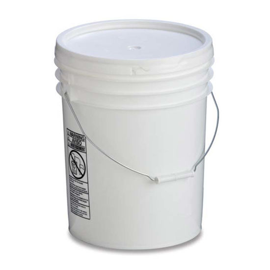 Picture of 5 Gallon White HDPE Open Head Pail, UN Rated