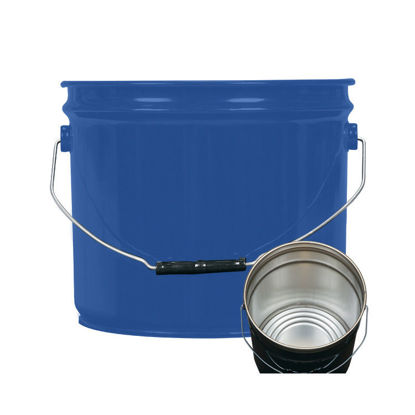 Picture of 3.5 Gallon Blue Open Head Pail, Rust Inhibited, UN Rated
