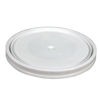 Picture of White HDPE Short Skirt Cover for 3.5 - 6 Gallon Pails, UN Rated