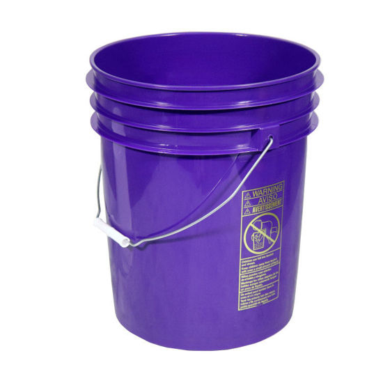 Picture of 5 Gallon Purple HDPE Open Head Pail