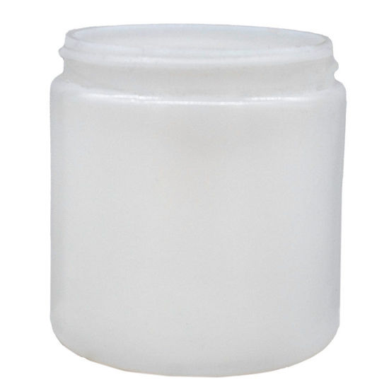 Picture of 8 oz Natural HDPE Straight Sided Jar, 70-400