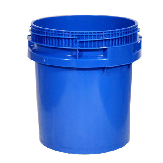 Picture of 7.7 Gallon Blue HDPE Screw Top Pail