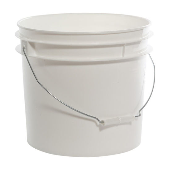 3.5 Gallon Gray HDPE Open Head Pail, UN Rated. Pipeline Packaging