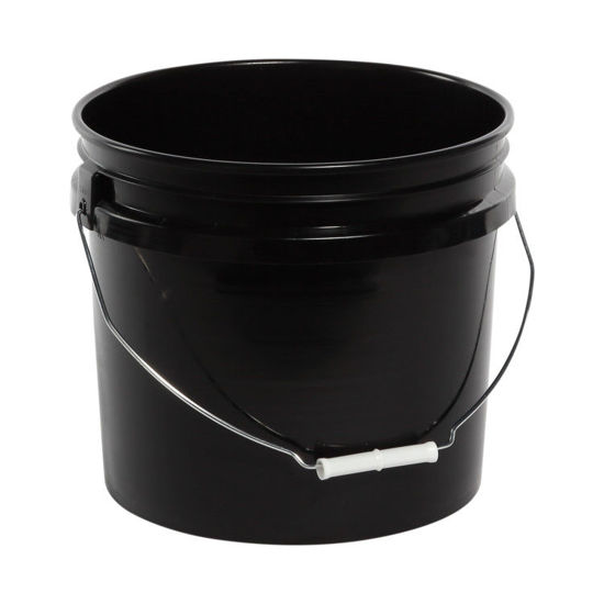 Picture of 3.5 Gallon Black HDPE Open Head Pail, UN Rated