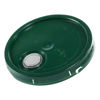 Picture of Green HDPE Tear Tab Cover w/ Rieke Flex Spout for 3.5 - 6 Gallon Pails