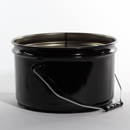 Picture of 2.5 Gallon Black Open Head Pail, Rust Inhibited, UN Rated