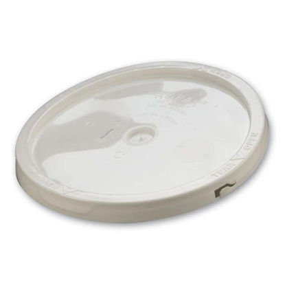 Picture of White HDPE Dry Seal Cover for 3.5 - 5 Gallon Pails