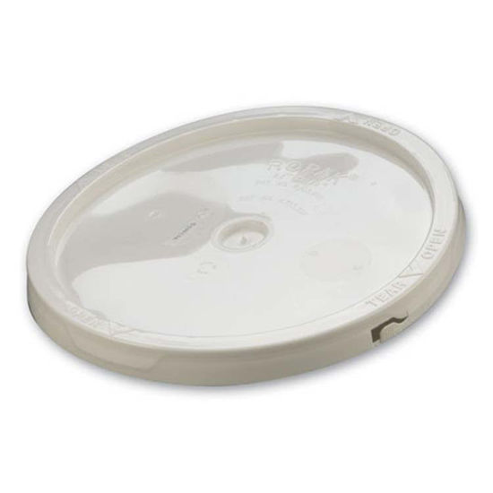 Picture of White HDPE Dry Seal Cover for 3.5 - 5 Gallon Pails