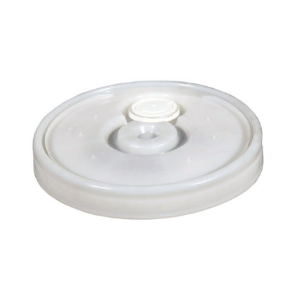 Picture of Natural HDPE Cover with Plastic Spout for 3.5 - 6 Gallon Pails