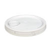 Picture of White HDPE Tear Tab Cover for 2 Gallon Pails