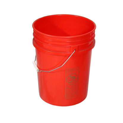 Picture of 20 Liter Red HDPE Open Head Pail