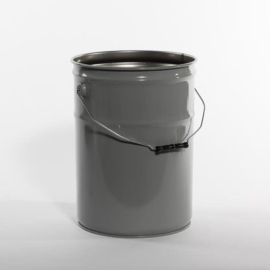 Picture of 6 Gallon Gray Open Head Unipak Pail, Rust Inhibited, UN Rated