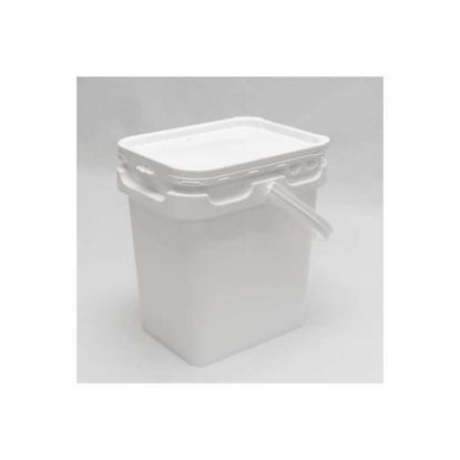 2.5 GALLON ROUND WHITE HDPE SCREW TOP PAIL. Pipeline Packaging