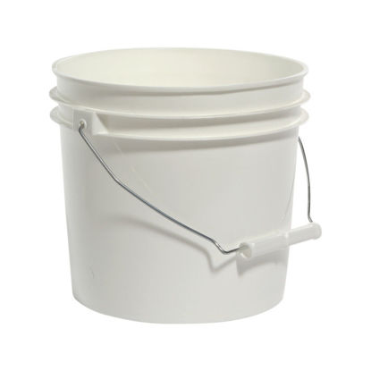 Picture of 1 Gallon White HDPE Open Head Pail, Anti-Static