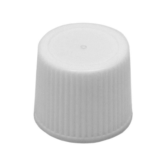 Picture of 15-415 White PP Smooth Top, Ribbed Sides Cap, Heat Seal Liner for PE