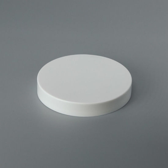 Picture of 89-400 White PP Smooth Top, Smooth Sides Cap with PS22 Plain Liner