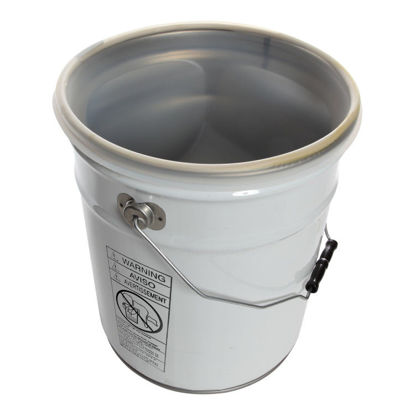 Picture of 6 Gallon White Open Head Unipak Pail, Rust Inhibited, UN Rated