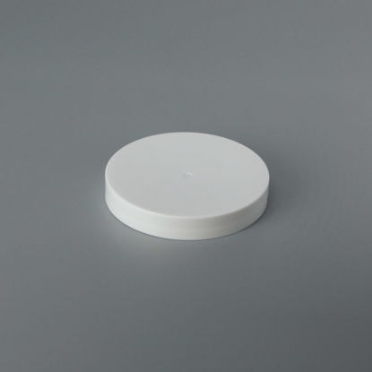 Picture of 70 mm White PP Smooth Top, Smooth Sides Cap with HS035 .02 Printed Heat Seal Liner