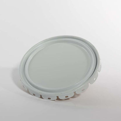 Picture of 2.5-7 gallon White Lug Cover, Phenolic Lined (24 Gauge)