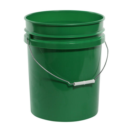 Picture of 5 Gallon Green HDPE Open Head Pail