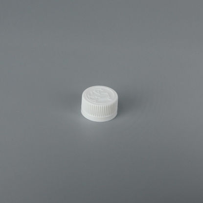 Picture of 24 mm White PP Child Resistant Cap with SG75 Plain Liner (Heat Seal For PE)
