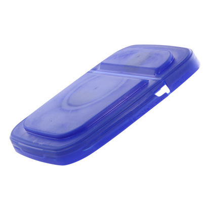 Picture of 3-4.25 Gallon Blue HDPE EZ Stor Hinged Cover