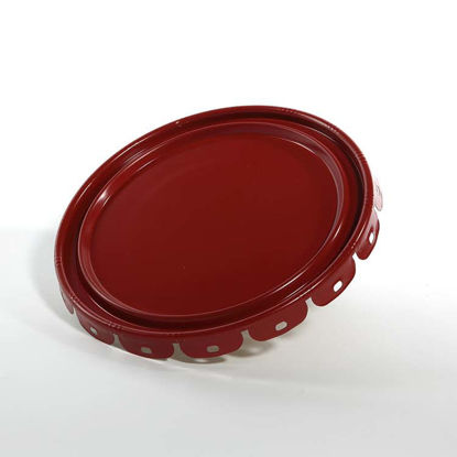 Picture of 2.5-7 Gallon Red Lug Cover, Phenolic Lined (24 Gauge)