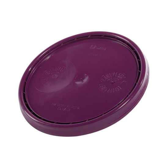 Picture of Purple HDPE Cover, UN Rated for 3.5 - 6 Gallon Pails