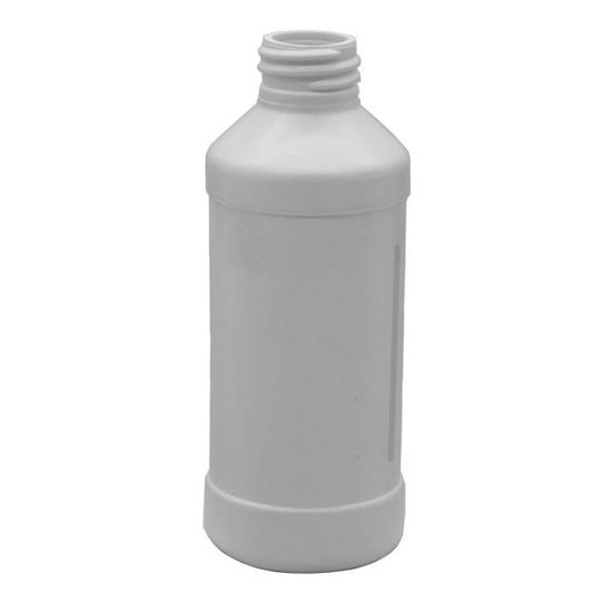 Picture of 8 oz White HDPE Modern Round, 28-410