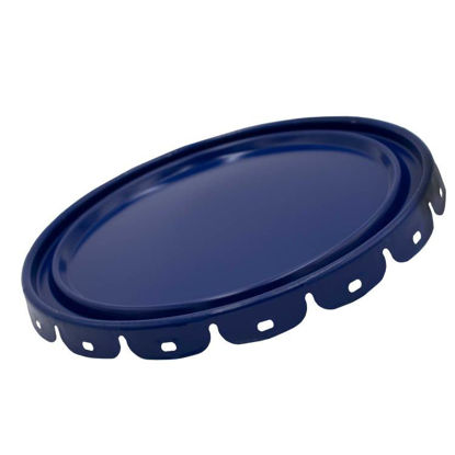 Picture of 2.5-7 GALLON INTERNATIONAL BLUE LUG COVER, BUFF EPOXY PHENOLIC LINED, UN RATED , 24 GAUGE, NO FITTING