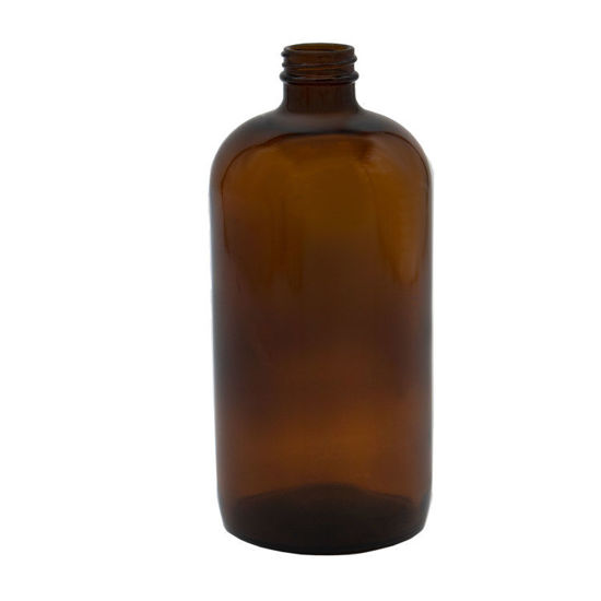 Picture of 32 oz Amber Glass Boston Round, 33-400, 12x1