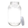 Picture of 64 oz Flint Glass Wide Mouth Jar, 83-400, 6x1 with Black Cap