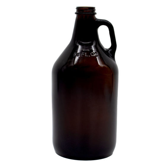 Picture of 64 oz Amber Glass Growler, 38-400, 6x1
